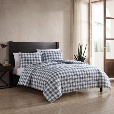 Eddie Bauer Alder Plaid Duvet Cover Set, Charcoal, Twin