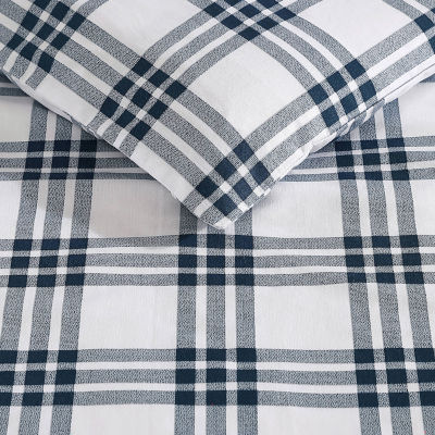 Eddie Bauer Alder Plaid Duvet Cover Set, Charcoal, Twin