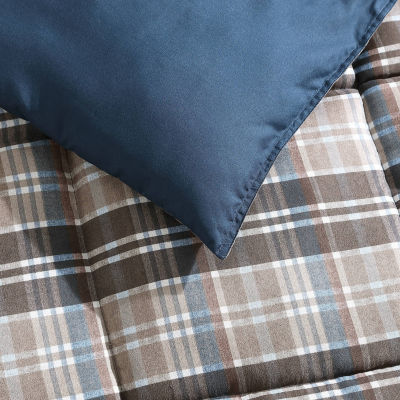 Eddie Bauer Alder Plaid Duvet Cover Set, Charcoal, Twin