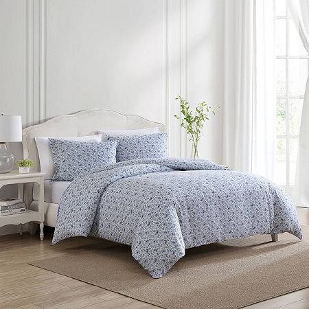 Laura Ashley Lorelei Duvet Cover Set, One Size, Blue