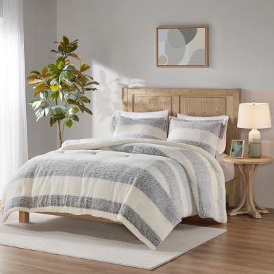 Madison Park Hollis Sherpa Midweight Comforter Set