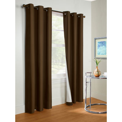 Prelude Energy Saving Light-Filtering Grommet Top Single Curtain Panel