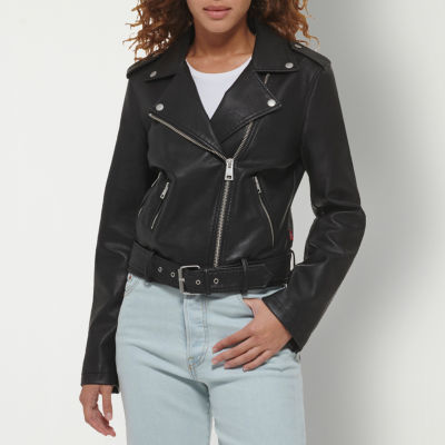 Women's Houndstooth Belted Asymmetrical Jacket