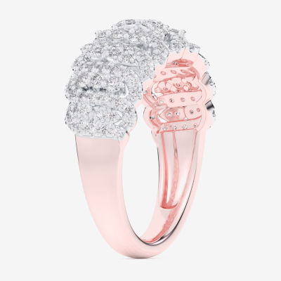 (G-H / Si1-Si2) Womens 3/4 CT. T.W. Lab Grown White Diamond 10K Rose Gold Band