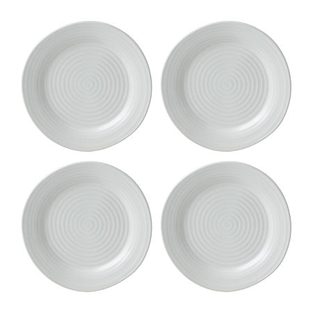 Oneida Ridge White 12-pc. Stoneware Dinnerware Set, One Size, White