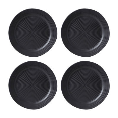 Oneida Ridge Black 12-pc. Stoneware Dinnerware Set