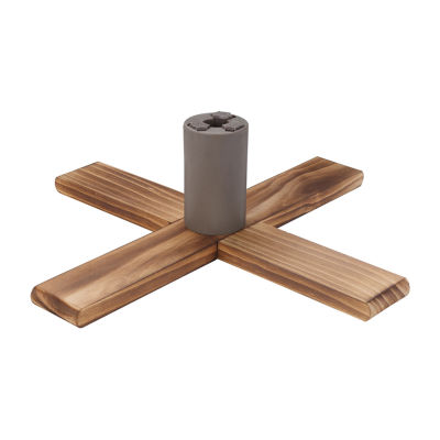 Northlight Light Wood Adjustable Artificial  Up To 8ft Tree Stand