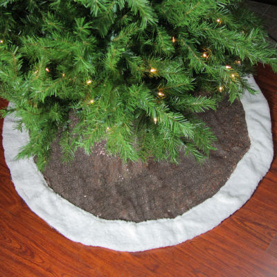 Northlight 48" Round Pailette Sequins Indoor Tree Skirt