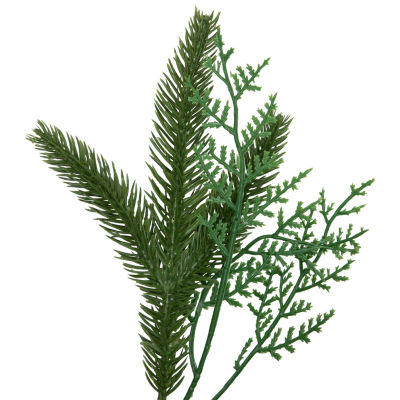 Northlight 24" Wind River Fir With Glittered Pinecones Wreath