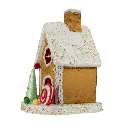 Northlight 13" Gingerbread Glitter Candy Gingerbread House