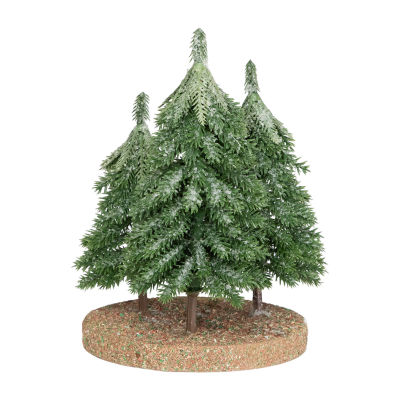 Northlight Icy Downswept Pine - 8in - Unlit 1 Foot Pine Christmas Tree
