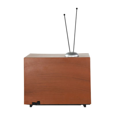 Northlight 9" Led Lighted Animated Musical Tv With Ice Skating Plays Music Christmas Tabletop Decor