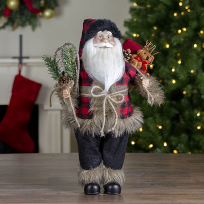 Northlight Standing With Snow Shoes And Bear - 18in Christmas Figurine