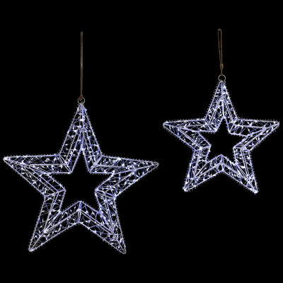 Northlight 18" Led Lighted Stars Christmas Window Decor