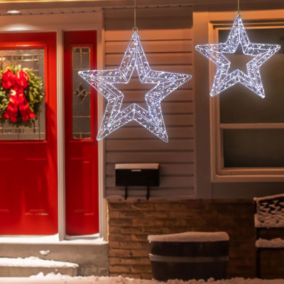 Northlight 18" Led Lighted Stars Christmas Window Decor