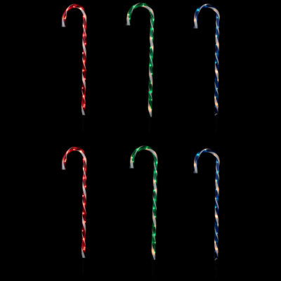 Northlight 28" Lighted Outdoor Candy Cane Christmas Yard Art