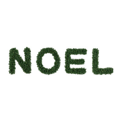 Northlight 6ft Pre Lit Noel Artificial Pine Christmas Yard Art
