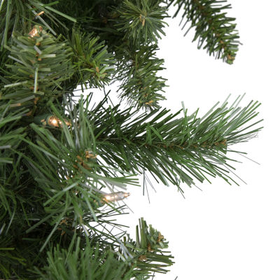 Northlight Pre-Lit Chatham Pine 24-Inch Clear Lights Wreath