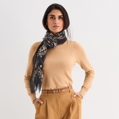 Collection Xiix Copenhagen Paisley Square Scarf, Color: Black