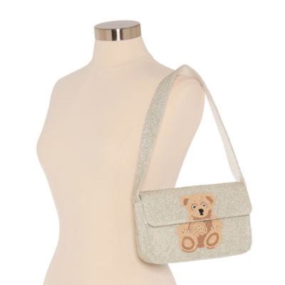 SOL and MER Beaded Baguette Shoulder Bag