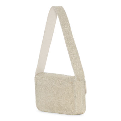 SOL and MER Beaded Baguette Shoulder Bag