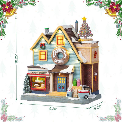 Glitzhome 10.25 Village Christmas Tabletop Decor