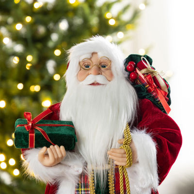 Glitzhome 24 Figurine Christmas Figurine