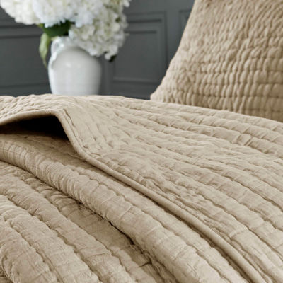 Madison Park Signature Serene 3-pc. Solid Quilt Set