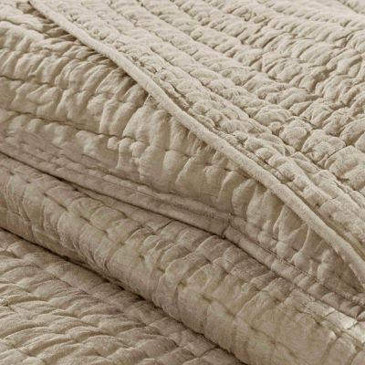 Madison Park Signature Serene 3-pc. Solid Quilt Set