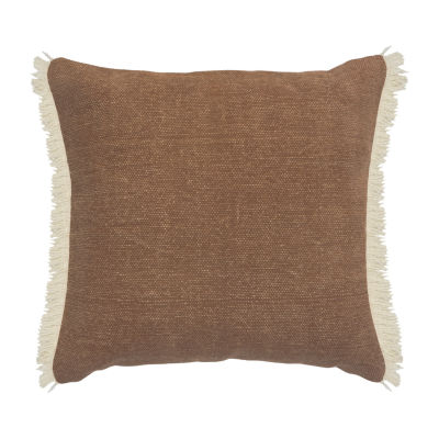 LR Home Alis Ben Solid Square Throw Pillow