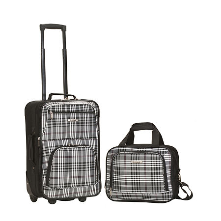 Rockland Rio 2-pc. Carry-On Luggage, One Size, Black