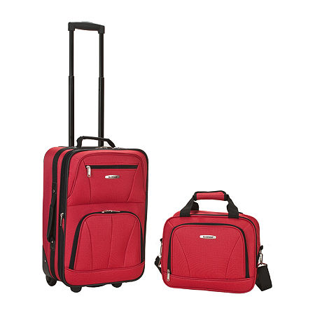 Rockland Rio 2-pc. Carry-On Luggage, One Size, Red