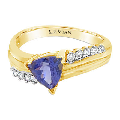 LIMITED QUANTITIES! Le Vian Grand Sample Sale™ Ring featuring Blueberry Tanzanite® set in 14K Honey Gold