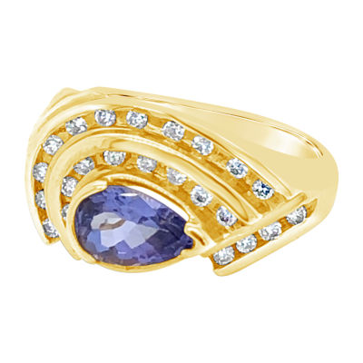LIMITED QUANTITIES! Le Vian Grand Sample Sale™ Ring featuring Blueberry Tanzanite® set in 14K Honey Gold