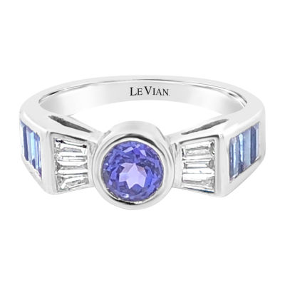 Le Vian® Grand Sample Sale™ Ring featuring Blueberry Tanzanite® Blueberry Sapphire™ set in 18K Vanilla Gold®