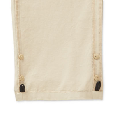 St. John's Bay Seated Adjustable Leg Mens Adaptive Adjustable Features Easy-on + Easy-off Regular Fit Flat Front Pant