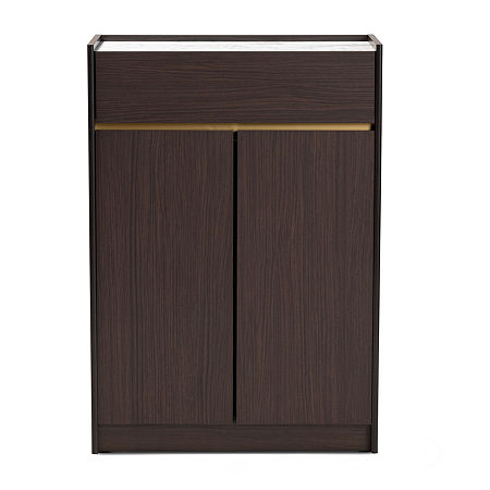 Walker Bedroom Collection 1-Drawer Chest, One Size, Brown