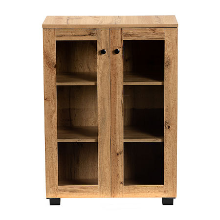 Manson Living Room Collection Accent Cabinet, One Size, Brown -  Baxton Studio, 77502290018
