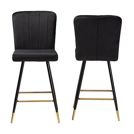 Preston Dining Collection 2-pc. Bar Stool, One Size, Black