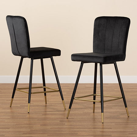 Preston Dining Collection 2-pc. Bar Stool, One Size, Black