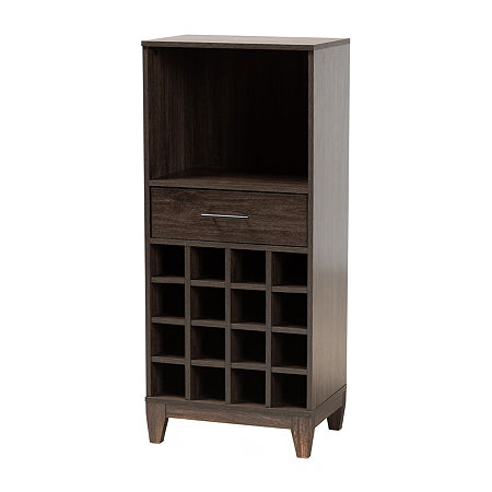 Trenton Dining Room Collection Wine Cabinet, One Size, Brown