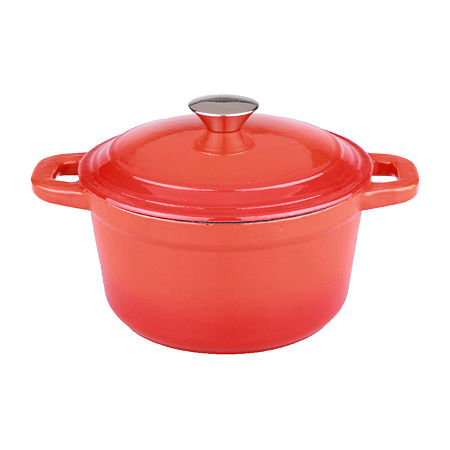 BergHOFF Neo 7-qt. Round Cast Iron Casserole Dish, One Size, Orange