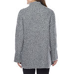 Worthington Womens Mock Neck Long Sleeve Pullover Sweater