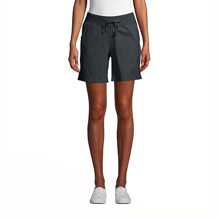 Hanes Womens Mid Rise Soft Short, Medium, Black