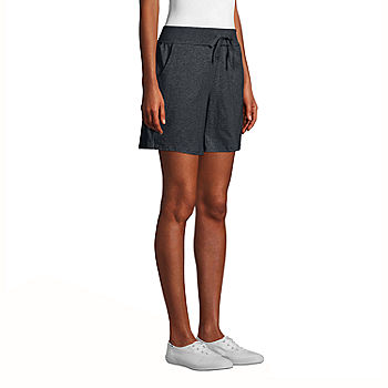 Hanes Womens Cotton Short with Pockets and Drawstring Waist 