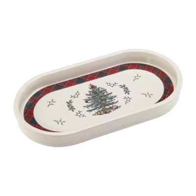 Spode Christmas Tree Tartan Vanity Tray