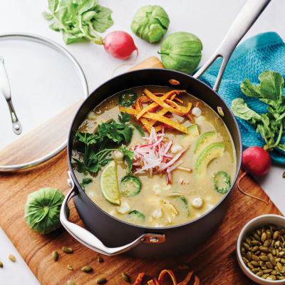 Tramontina Hard Anodized 4-qt. Sauce Pan with Helper Handle