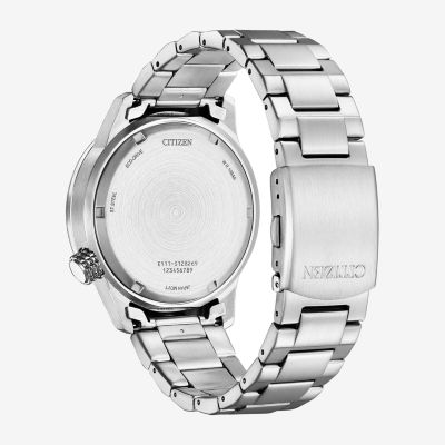 Citizen Mens Silver Tone Stainless Steel Bracelet Watch Bm7551-50x