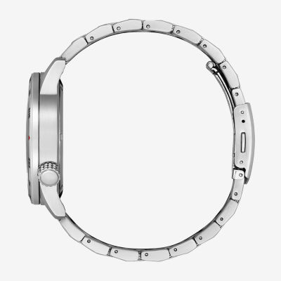 Citizen Mens Silver Tone Stainless Steel Bracelet Watch Bm7551-50x