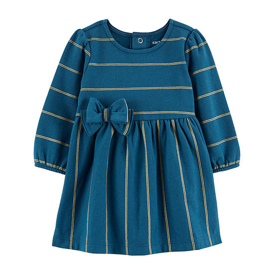 Carter's Baby Girls Long Sleeve Fitted Sleeve A-Line Dress